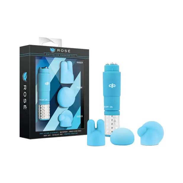 Blush Rose Revitalize Massage Kit - Blue - Vibrators
