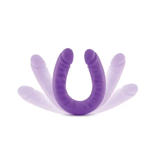 Blush Ruse 18’’ Slim Double Dong - Purple - Dongs & Dildos
