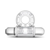 Blush Stay Hard 10 Function Vibrating Bull Ring Cock Ring - Clear - Stimulators