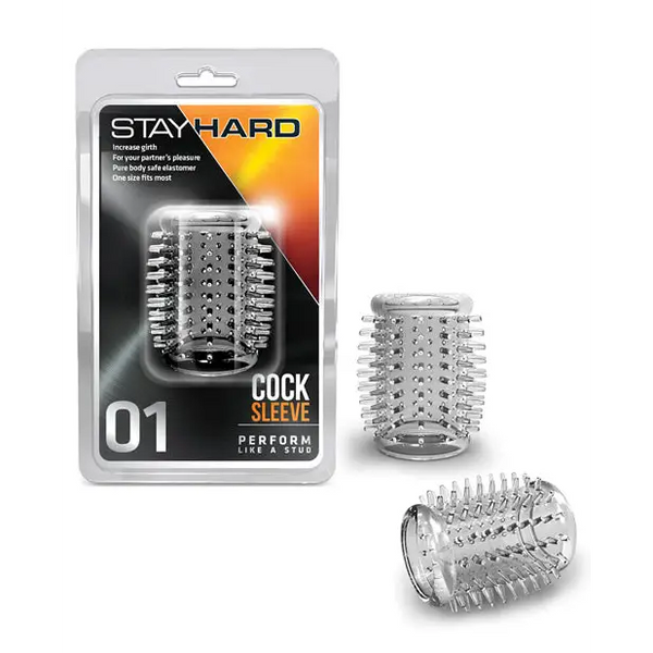 Blush Stay Hard Cock Sleeve 01 - Clear - Penis Enhancement