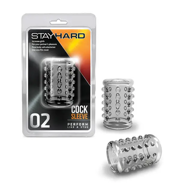 Blush Stay Hard Cock Sleeve 02 - Clear - Penis Enhancement