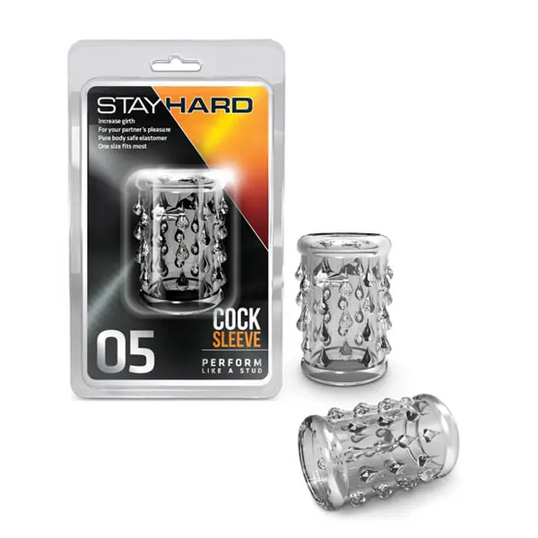 Blush Stay Hard Cock Sleeve 05 - Clear - Penis Enhancement