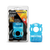 Blush Stay Hard Rechargeable 5 Function Cock Ring- Blue - Penis Enhancement
