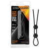 Blush Stay Hard Silicone Double Loop Cock Ring - Black - Penis Enhancement