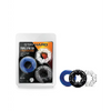 Blush Stay Hard Triple Stretch Cock Rings - Pack of 3 - Penis Enhancement