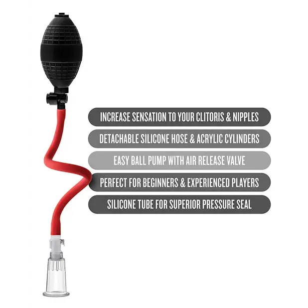 Blush Temptasia Beginner’s Clitoral Pumping System - Black - Stimulators