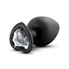 Blush Temptasia Bling Plug w/Gem Large - Black - Anal Products