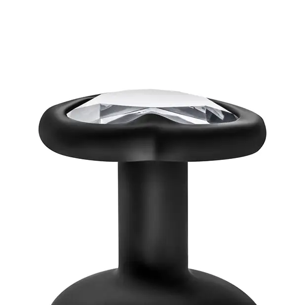 Blush Temptasia Bling Plug w/Gem Small - Black - Anal Products