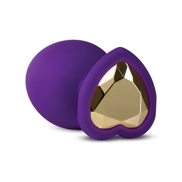 Blush Temptasia Bling Plug w/Gem Small - Purple - Anal Products