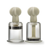 Blush Temptasia Clit & Nipple Large Twist Suckers - Clear Set of 2 - Stimulators