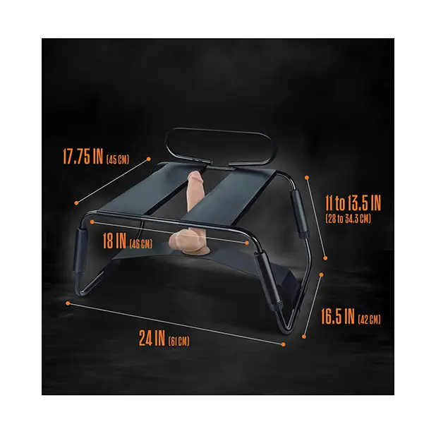 Blush Temptasia Surrender Sex Chair - Black - Position Aids & Swings