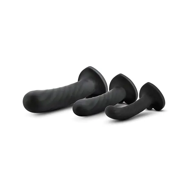Blush Temptasia Twist Kit - Black Set of 3 - Strap Ons