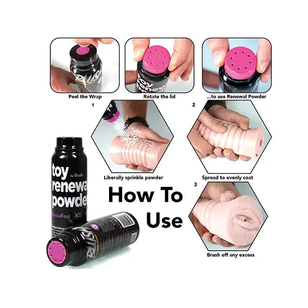 Blush Toy Renewal Powder - White - Toy Cleaners