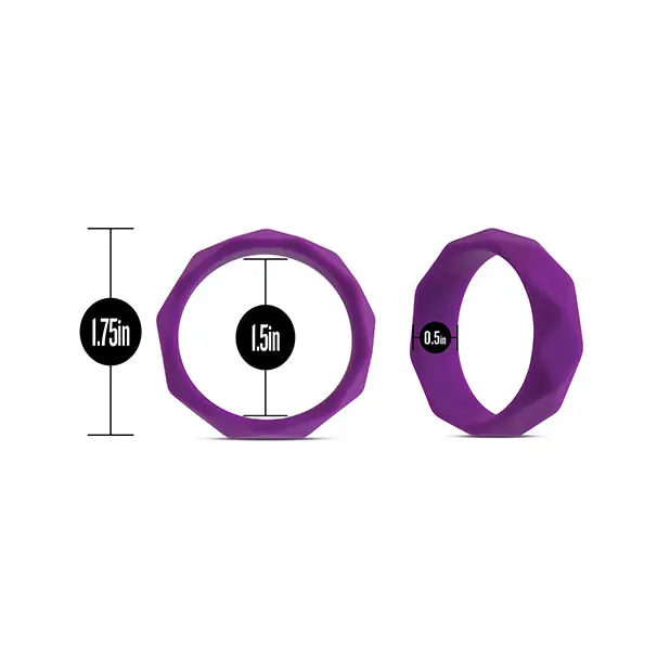 Blush Wellness Geo C-Ring - Purple - Penis Enhancement