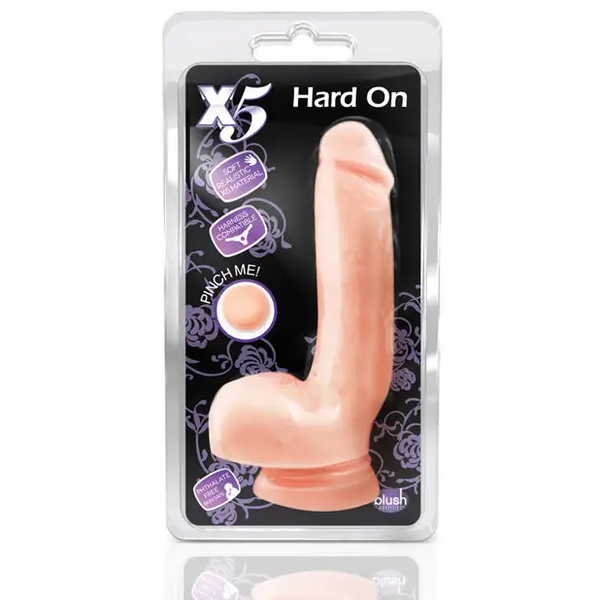 Blush X5 Hard On Dong - Natural - Dongs & Dildos