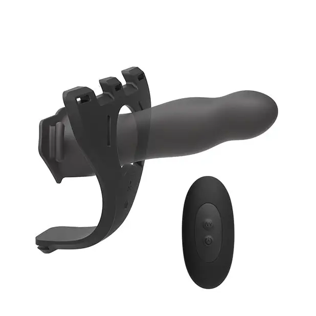 Body Extensions Be Aroused Vibrating 2 Piece Strap On Set - Black - Strap Ons