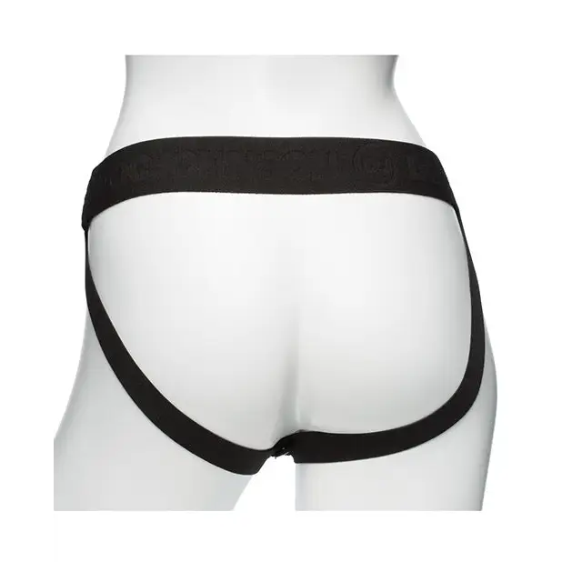 Body Extensions Be Naughty Vibrating 4 Piece Strap On Set - Black - Strap Ons