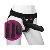 Body Extensions Be Naughty Vibrating 4 Piece Strap On Set - Black - Strap Ons