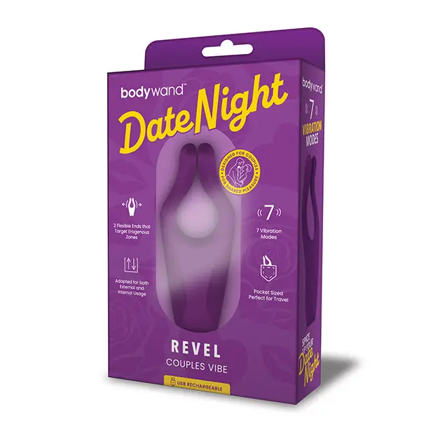 Bodywand Date Night Revel Couples Vibe - Purple - Stimulators