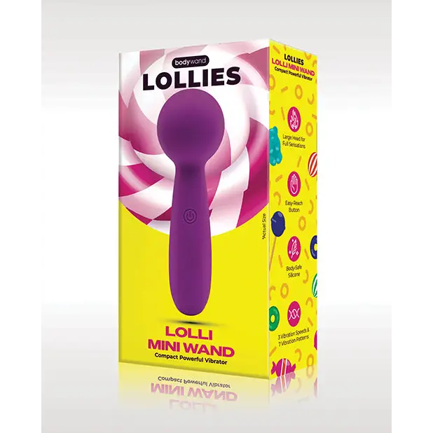 Bodywand Lolli Mini Wand Vibrator - Purple - Massage Products