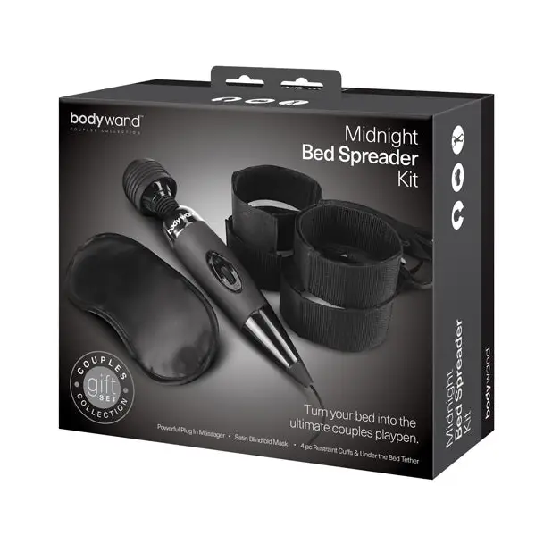 Bodywand Midnight Massage Bedroom Play Kit - 3 pc Black - Massage Products
