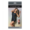Bold Stretch Knit Fitted Reversible Dress & G-String Black O/S - Lingerie - Packaged