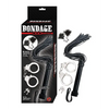 Bondage by Nasstoys Whip & Cuff Set - Black - Bondage Blindfolds & Restraints