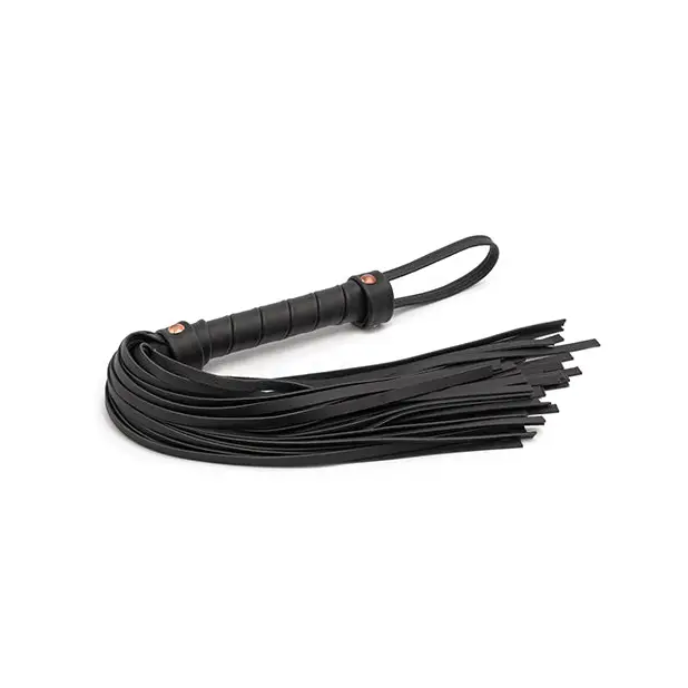 Bondage Couture Flogger - Black - Bondage Blindfolds & Restraints