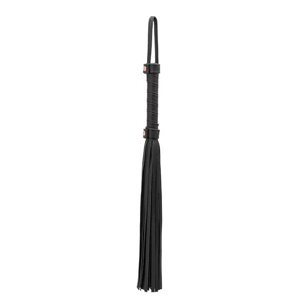 Bondage Couture Flogger - Black - Bondage Blindfolds & Restraints