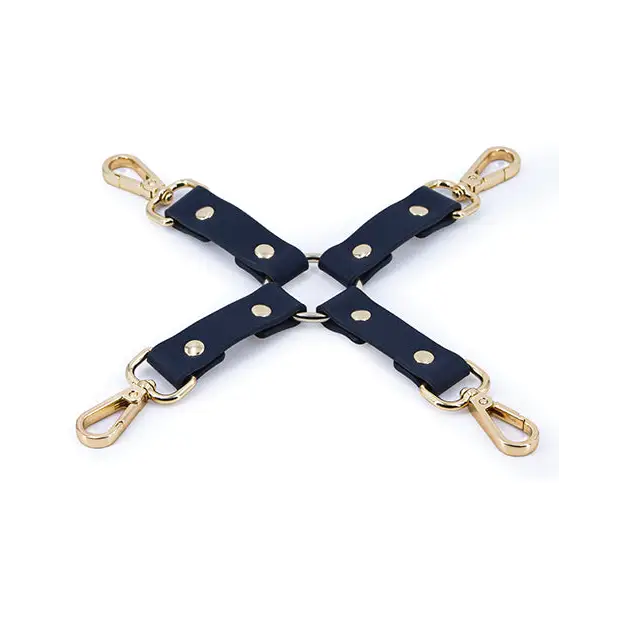 Bondage Couture Hog Tie - Blue - Bondage Blindfolds & Restraints