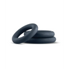 Boners 3 Pc Cock Ring Set - Black - Penis Enhancement