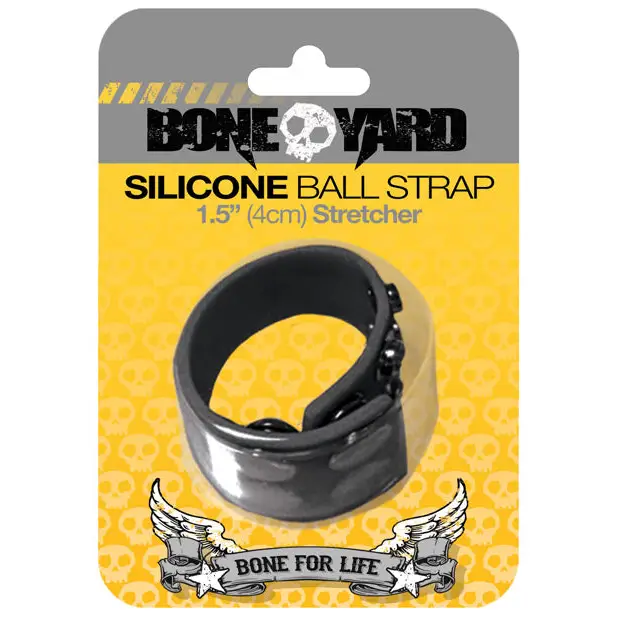Boneyard 1.5’’ Ball Strap - Black - Gay & Lesbian Products
