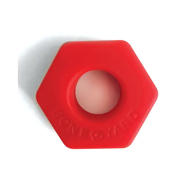 Boneyard Bust a Nut Cock Ring - Red - Gay & Lesbian Products