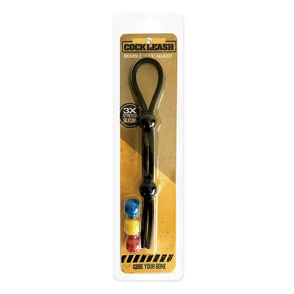 Boneyard Double Cock Leash - Black - Gay & Lesbian Products