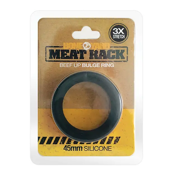 Boneyard Meat Rack Cock Ring - Black - Gay & Lesbian Products