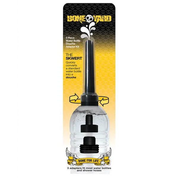 Boneyard Skwert 5 pc Water Bottle Douche Adaptor Kit - Gay & Lesbian Products