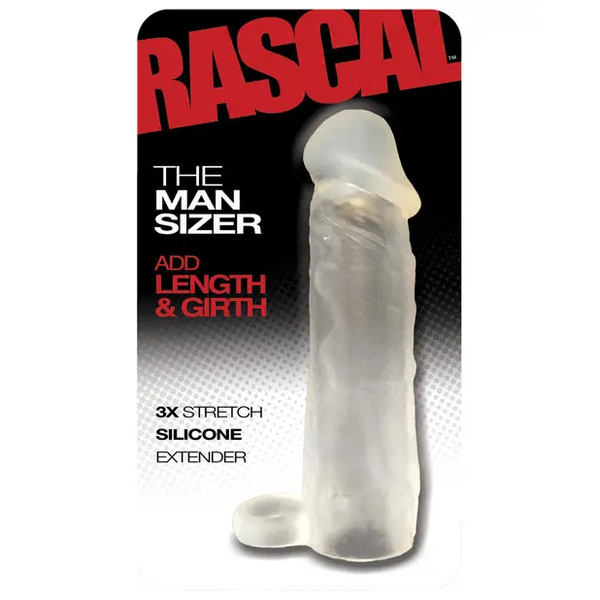 Boneyard The Man Sizer 3X Stretch Silicone Extender - Clear - Gay & Lesbian Products