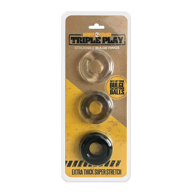 Boneyard Triple Play Cock Ring - Gay & Lesbian Products