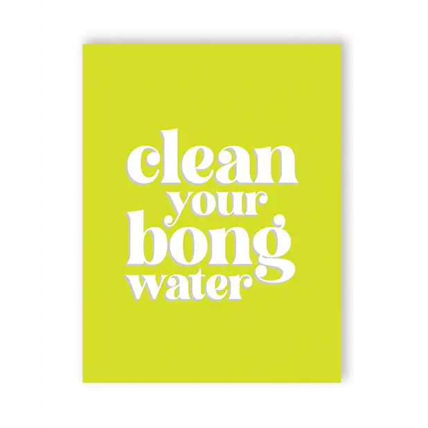Bong Water 420 Greeting Card - Bachelorette & Party Supplies
