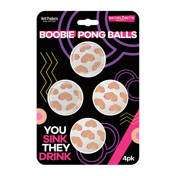 Boobie Beer Pong Balls - 4 pk - Games for Parties