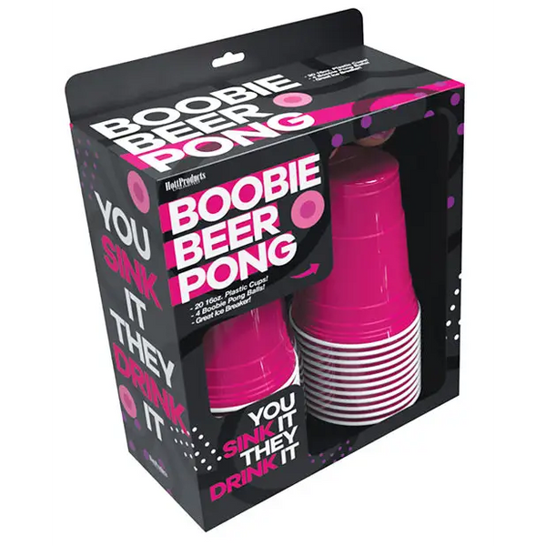 Boobie Beer Pong w/Cups & Boobie Balls - Bachelorette & Party Supplies
