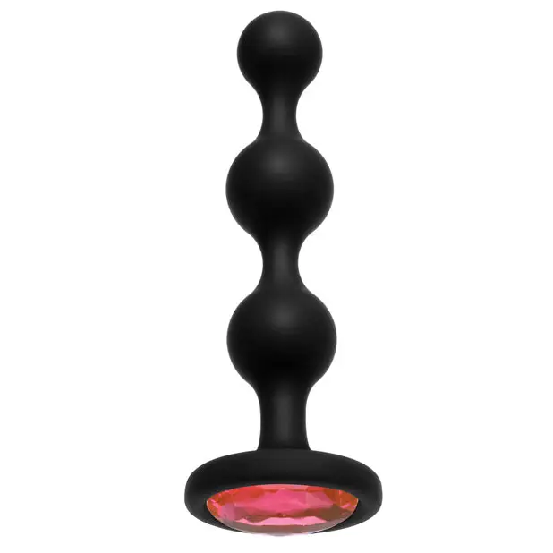 Booty Bling Wearable Silicone Beads - Pink - Anal Products