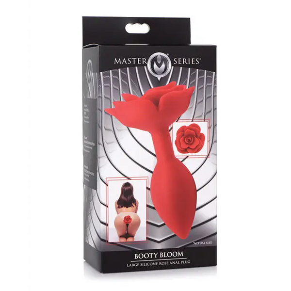 Booty Bloom Silicone Rose Anal Plug - Large - Anal Products