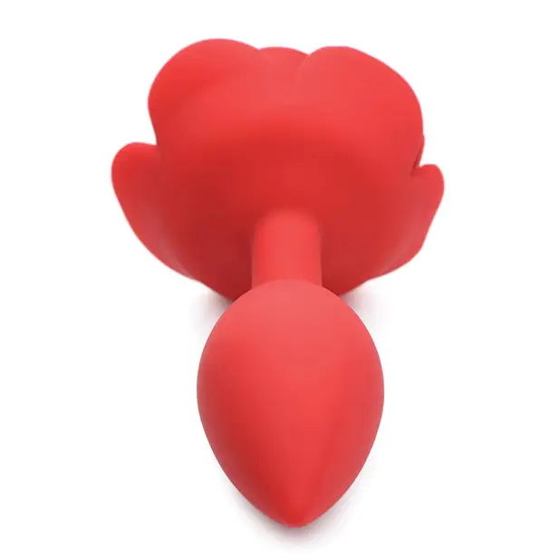 Booty Bloom Silicone Rose Anal Plug - Large - Anal Products