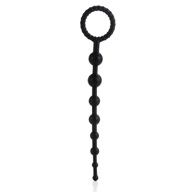 Booty Call X-10 Beads - Black - Anal Products