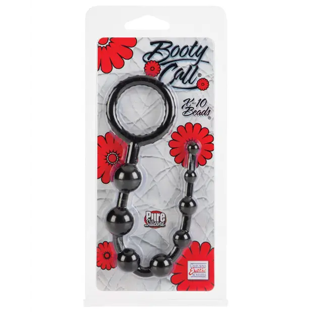 Booty Call X-10 Beads - Black - Anal Products