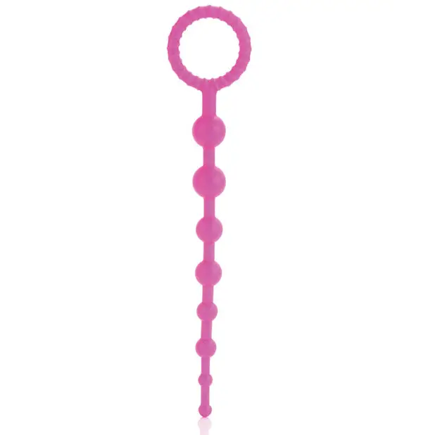 Booty Call X-10 Beads - Pink - Anal Products