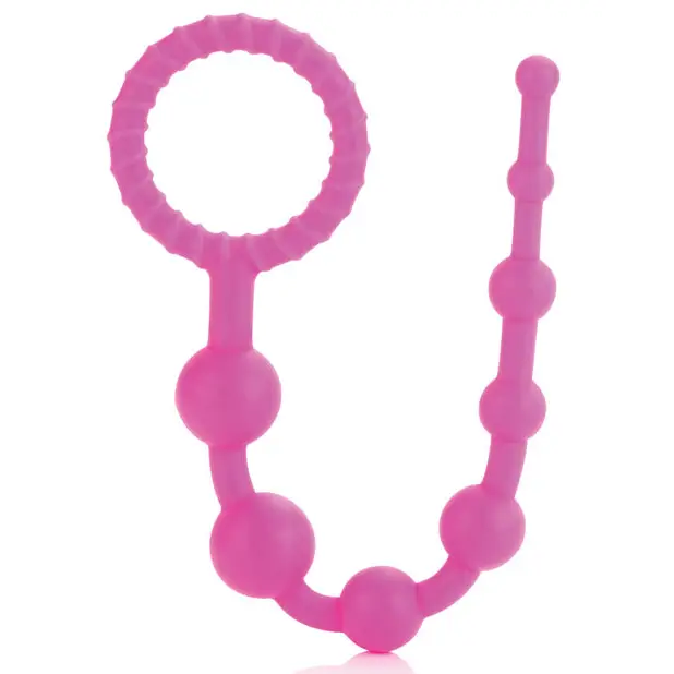 Booty Call X-10 Beads - Pink - Anal Products