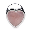 Booty Sparks Gemstones Rose Quartz Heart Anal Plug - Large - Anal Products