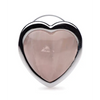 Booty Sparks Gemstones Rose Quartz Heart Anal Plug - Small - Anal Products